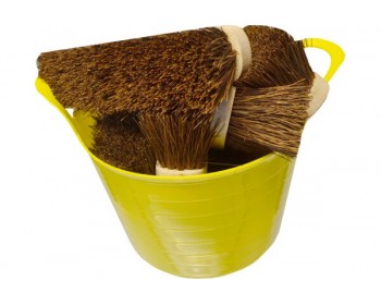 Bucket of 10in Bassine Bristle Brush Heads